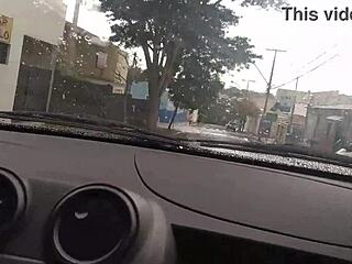 I'm driving Uber and my neighbor's wife gave an insane blowjob in the car