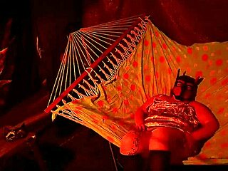 Getting Frisky In A Tent Fingering Her Wet Hole In A Hammock