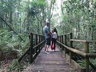 We fuck in garden of eden nearly caught 😱