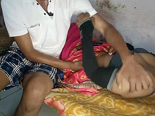 Juicy village bhabhi gets rough on the cot