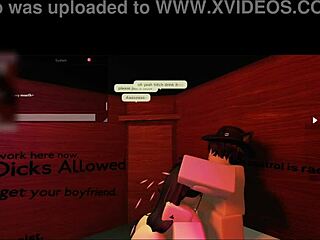 Roblox studio sex with cute friend, bent over rough