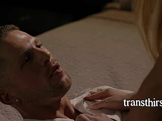 Blonde Tranny Cheats with Perfect Curves!