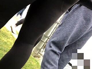 Anna Kasper's Hidden Candid Ass Teases Viewers