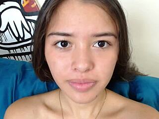 Petite Teen 18+ Feels Vaginal Orgasm from Touch