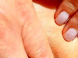 Maturemons offering a close-up yoni massage session.