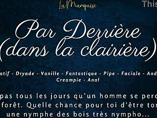 French Nymphe Gets Assfucked in Outdoor Clearing with Dirty Talk