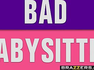 Kylie Page and Keiran Lee in Wild Babysitter Boobs Action