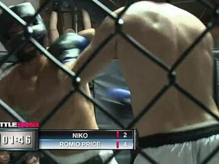 Can you believe it? Sophie Dee dominates the battle bang ring with anal play and stockings!