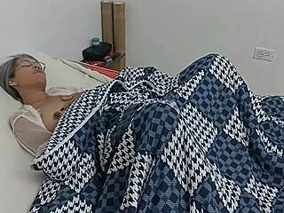 My sexual relationship with my stepsisters began with masturbation