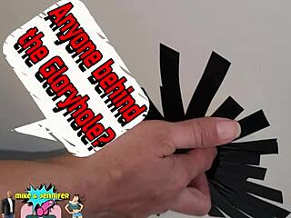 Jennifer's First Glory Hole Experience in Public Toilet