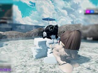 In The Outdoor Hot Spring With An Asian Baddie Sex With A Follower 9 Session