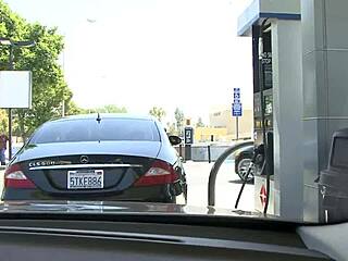 black haired slut in high black heels gets fucked by big cock, riding and gaping