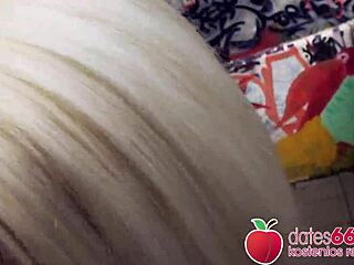 Why does this blonde milf Sophie Logan get picked up for outdoor POV doggystyle riding on public stairs?