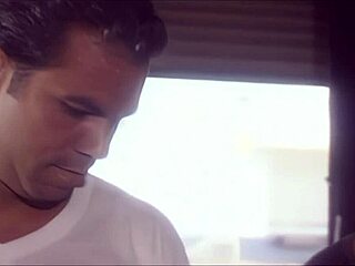 Shayna Knight bent over for double penetration threesome