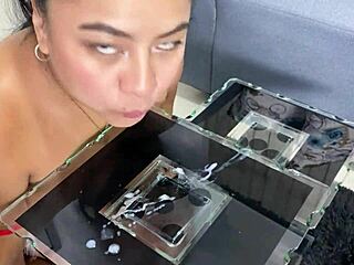 nasty cum-eating brunette latina