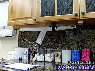 Dr Tampa works on human guinea pigs like Solana in Florida hospital with nurse gloves and POV