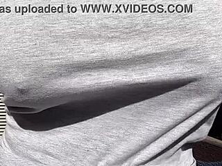 my horny stepmom artemisia love has big boobs bouncing outdoor!