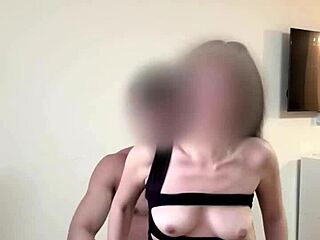 Does the oriental hottie take a big cum load on her titties?