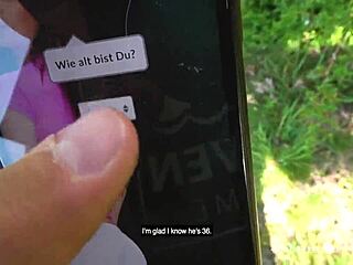 Samantha engages in outdoor fingering and masturbation