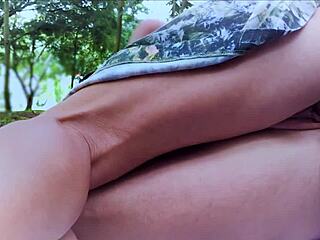 Fucked in the ass in park with cum left!