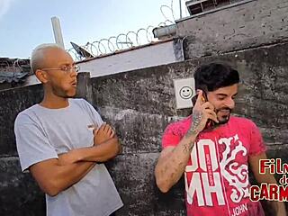 Boyfriend surprised girlfriend with two more cocks leading to triple penetration bareback