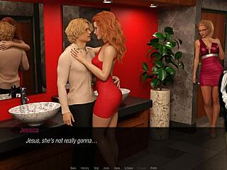 Check out Jessica Oneil in stockings with straps and upskirt in Hard News Ep 33