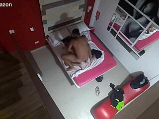 cuckold watches hotwife creampied by black guy.