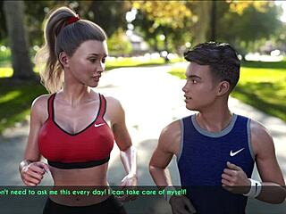 A Wife And Stepmother Jogging Together