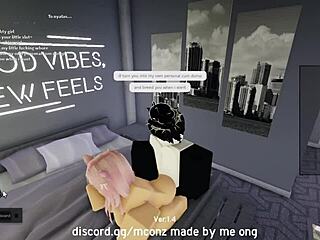 Fucking a cute catgirl on roblox condo