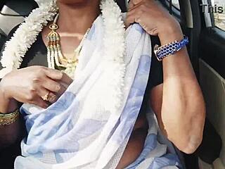 Desi car sex with beautiful bhabi and husband's brother, dirty talks