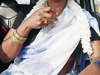 Desi car sex with beautiful bhabi and husband's brother, dirty talks