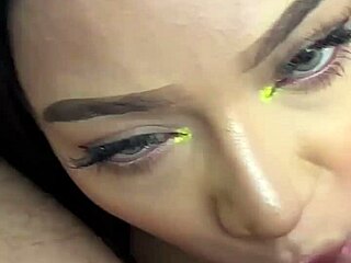 18yo latina slut fucks during lingerie photoshoot - backstage sex