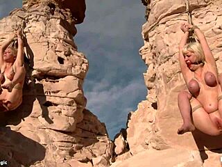 boyfriend roughly fucks students in the desert