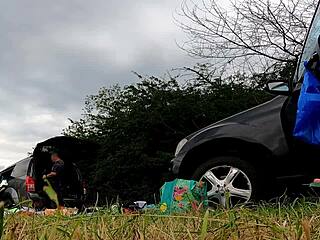 No panties girls flash outdoors in lingerie and miniskirts!