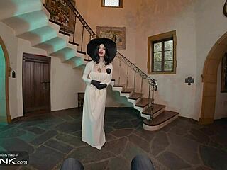 Vr conk busty brunette lady dimitrescu fucks and masturbates in resident evil village cosplay parody pt 3