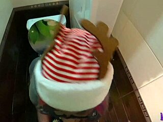 my dirty holiday fantasy to fuck a very hot sexy step sister in the toilet 🚽