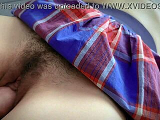 teen amateur with hairy pussy gets close-up upskirt fuck