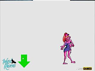 Inked Raven Plays Zombies Attack With Shaved Pussy Exposed