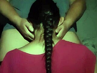 Two rural girls hide in abandoned place for lesbian sex and licking