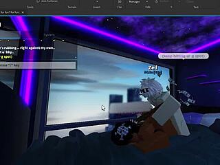 giving a submissive roblox slut backshots until she finishes