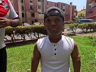 Big Ass Debut: Mini Trainer Makes Desperate Woman Shake Her Buttocks