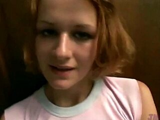 Redhead In Stairwell Gets Personal Pov Action.