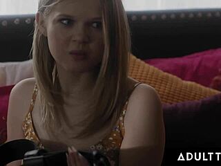 adult time - innocent teen 18+ coco lovelock takes off chastity belt for first time fuck with stepdaddy