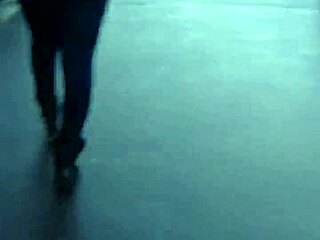 candid hidden footage of blue jeans walking