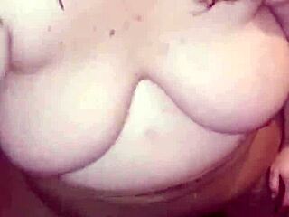 Step mommy gives me a handjob and sucks my cock until I cum on her face