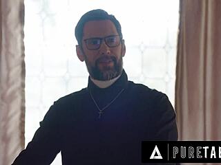 Pure Taboo Horny Virgin Teen 18+ Penelope Kay Seduces Pervert Priest To Fuck Her Ass