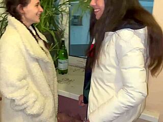 Public pickup teen 18+s and rough fucking foursome group sex party