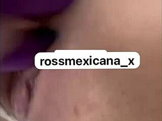 Rossmexicana Enjoys Inserting Dildo Deeply, Savoring Mexican Passion Without Stopping