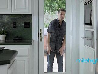 tiny chick swiftly pulls pants down over a rumor about his dick size 😏