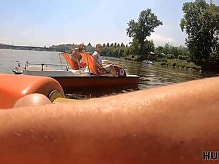 Gorgeous Chick Gets Naked Next To Hubby